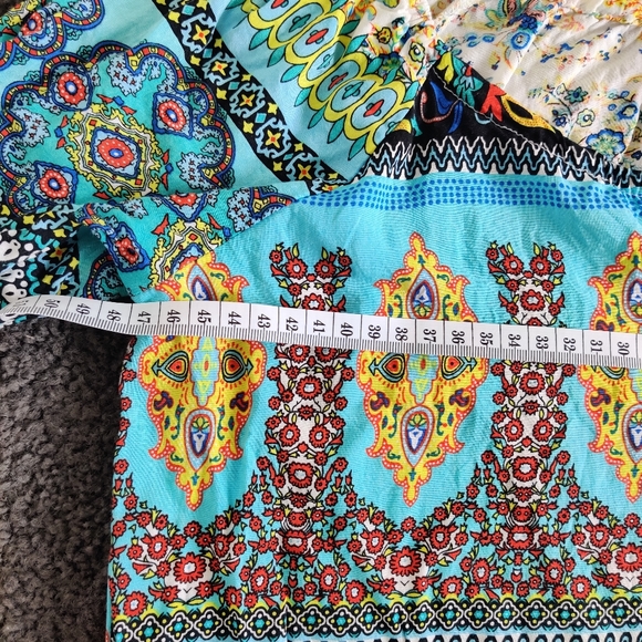 MISSY 2|| Oriental print top/blouse with lace hemline Size 8 - Picture 10 of 11